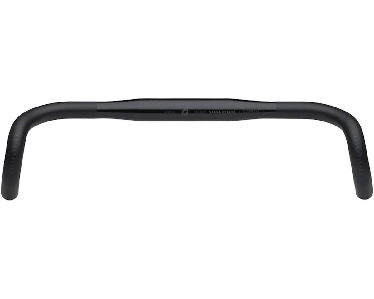 Salsa Cowbell Deluxe Drop Handlebar (Black) (31.8mm) (44cm) (12° Flare)